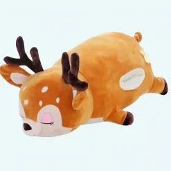 Peluche cerf oreiller géant