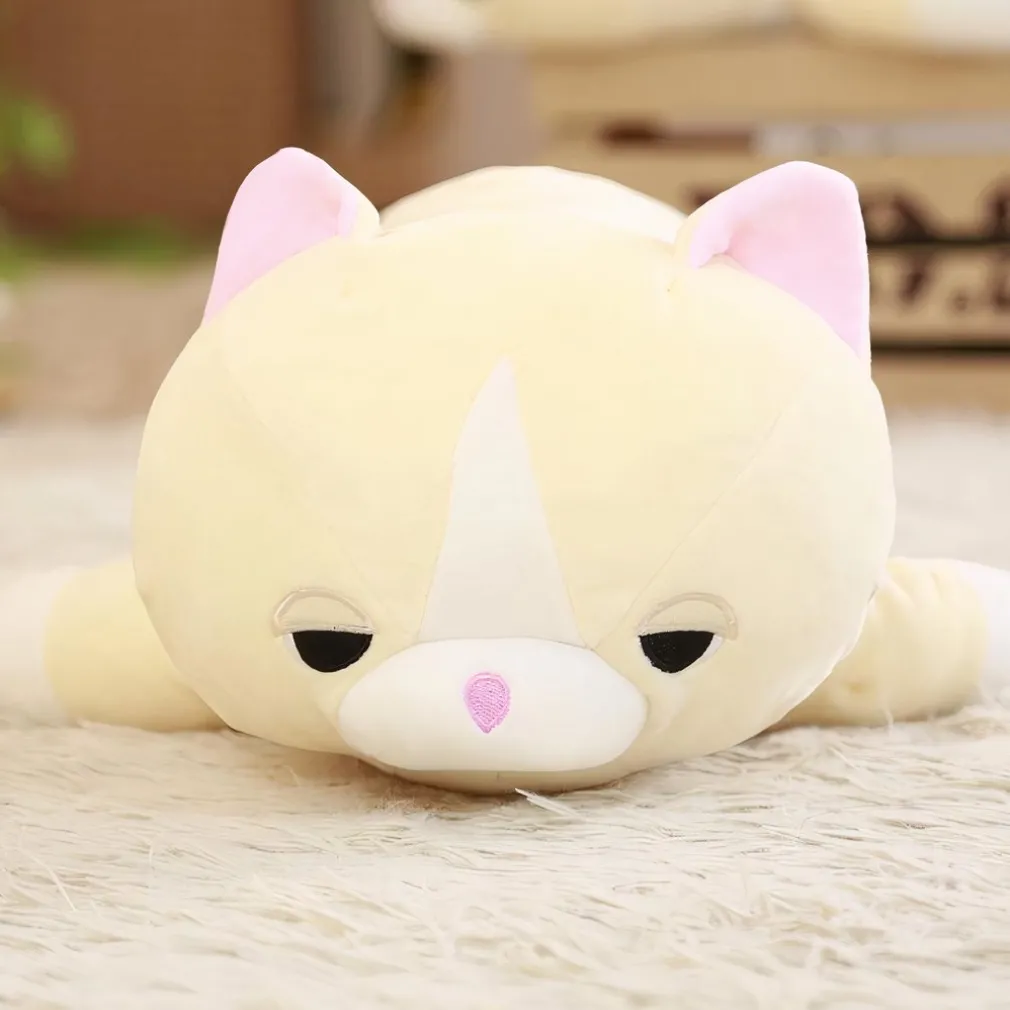 Peluche chat assoupi