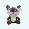 Peluche chat dessin animé marron