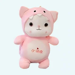 Peluche chat déguisé en dinosaure