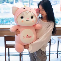 Peluche chat déguisé en dinosaure