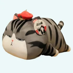 Peluche chat empereur oreiller