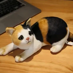 Peluche chat rayé