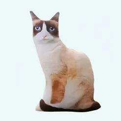 Peluche chat roux tout mignon
