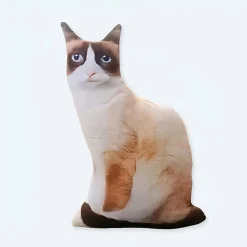 Peluche chat roux tout mignon