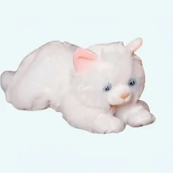 Peluche chaton blanc