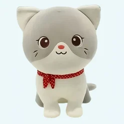 Peluche chaton mignon avec lacet