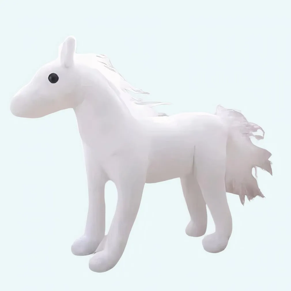 Peluche cheval blanc mignon
