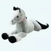 Peluche cheval bleu gris
