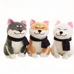 Peluche chien blanc trop mignonne