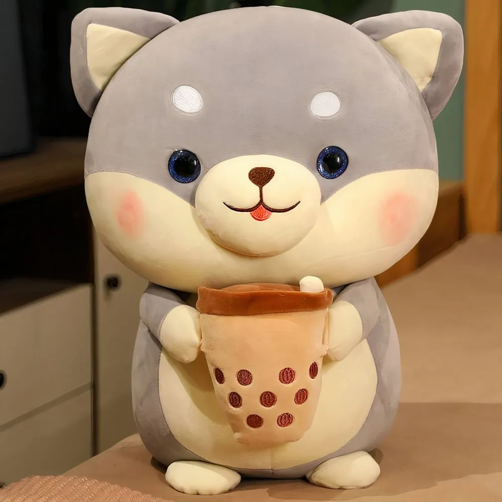 Peluche chien Bubble Tea