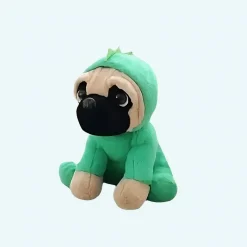 Peluche chien déguisé en dinosaure