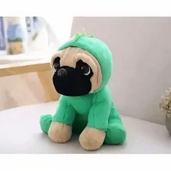 Peluche chien déguisé en dinosaure