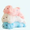 Peluche chien lumineuse rose