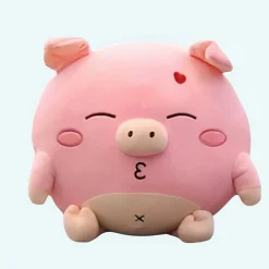 Peluche cochon amoureux