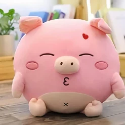 Peluche cochon amoureux
