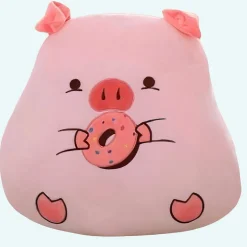 Peluche cochon gourmand donut