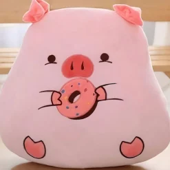 Peluche cochon gourmand donut