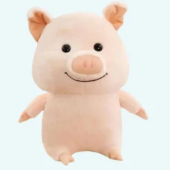 Peluche cochon heureux