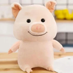 Peluche cochon heureux