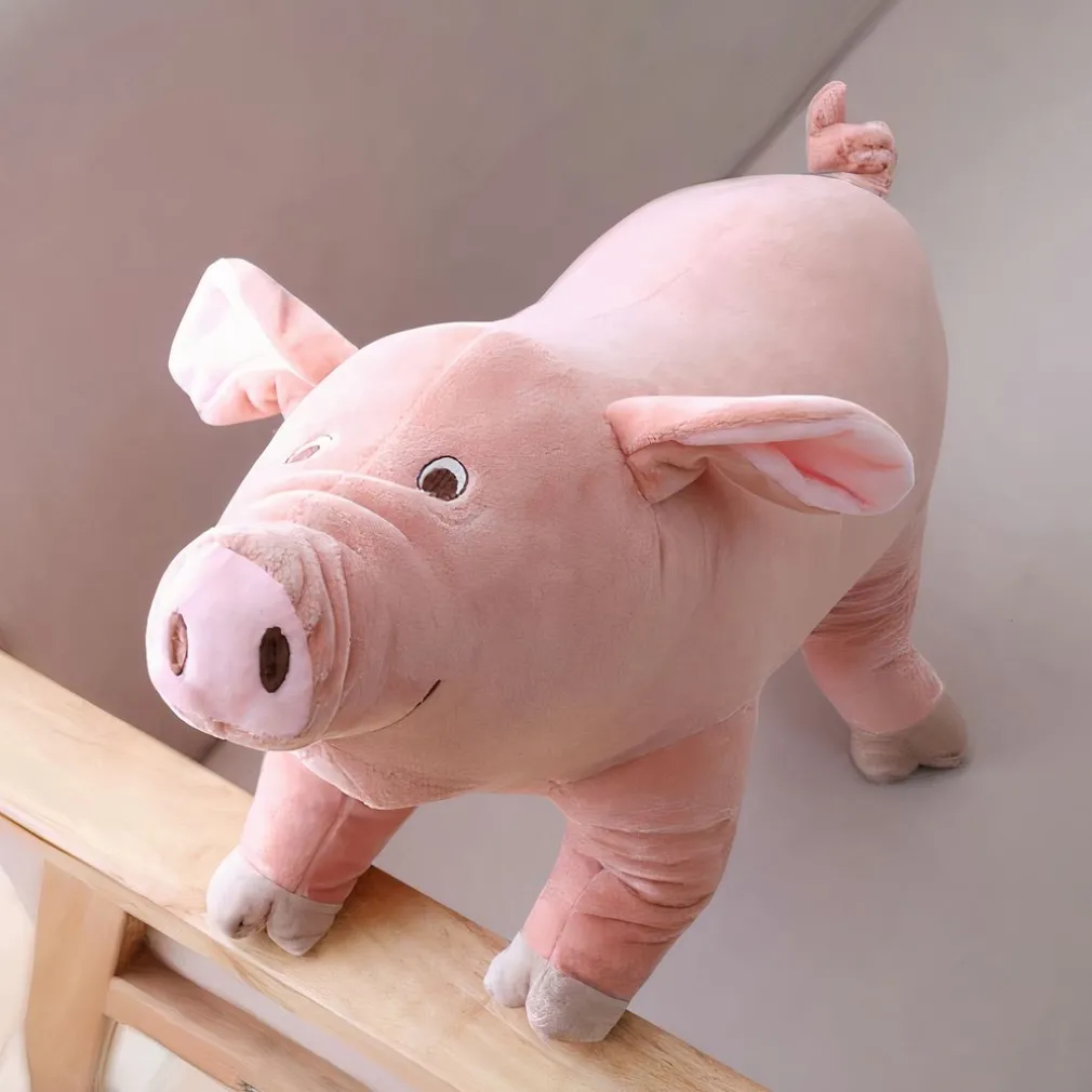 Peluche cochon joyeux