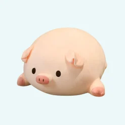 Peluche cochon rose joyeux