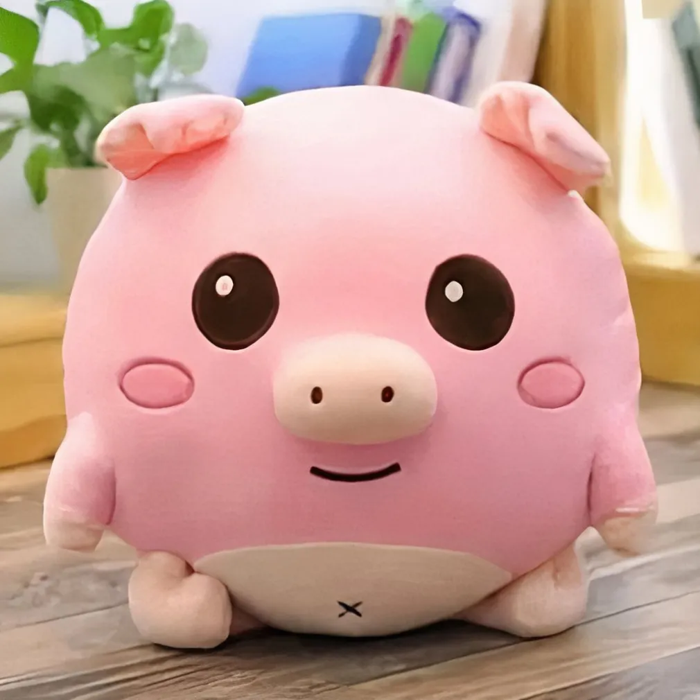 Peluche cochon timide