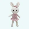 Peluche crochet mademoiselle lapin