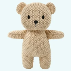 Peluche crochet ours beige