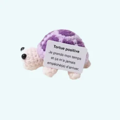 Peluche crochet positive tortue