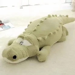 Peluche Crocodile oreiller verte
