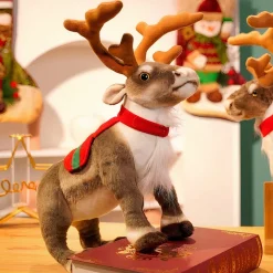 Peluche de cerf de noël pour enfants