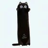Peluche de chat noir Long coussin de câlin