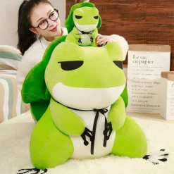 Peluche de grenouille avec chapeau