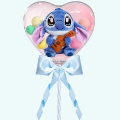Peluche de Saint-Valentin Stitch dans son écrin en cœur
