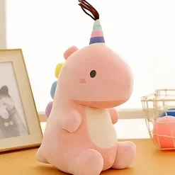 Peluche Dinosaure avec queue colorée