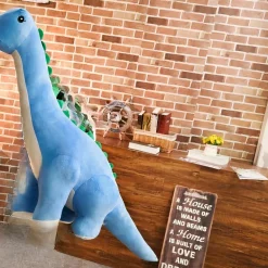 Peluche dinosaure bleu