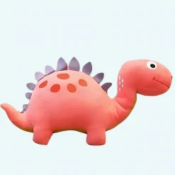 Peluche dinosaure rigolote rose