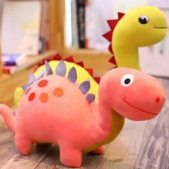 Peluche dinosaure rigolote rose