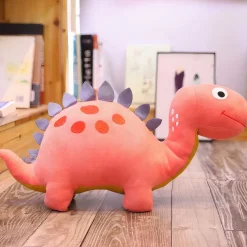 Peluche dinosaure rigolote rose