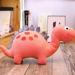 Peluche dinosaure rigolote rose