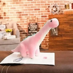 Peluche dinosaure rose