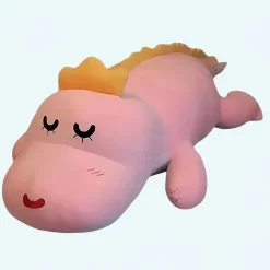 Peluche dinosaure rose adorable