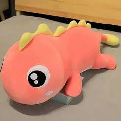 Peluche dinosaure rose kawaii