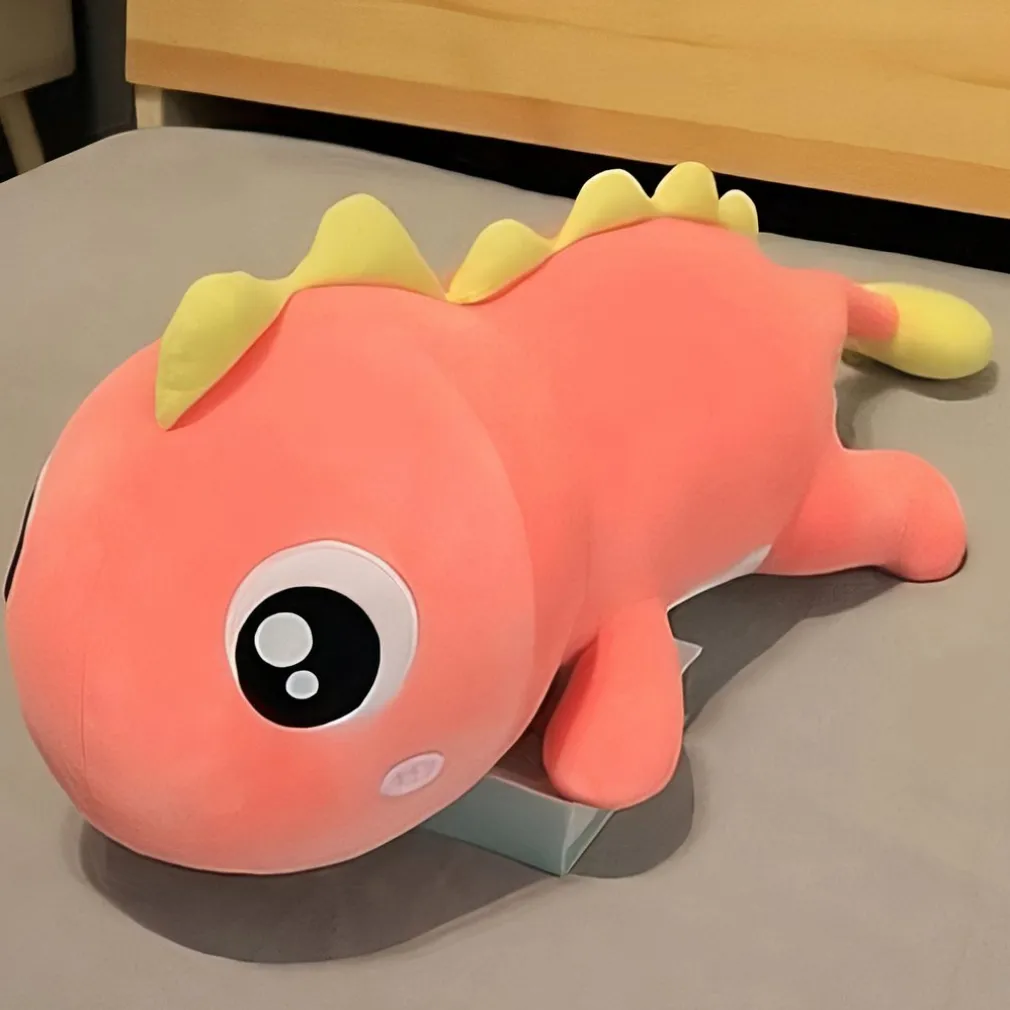 Peluche dinosaure rose kawaii