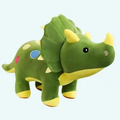 Peluche dinosaure toute douce verte