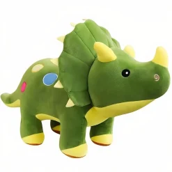 Peluche dinosaure toute douce verte