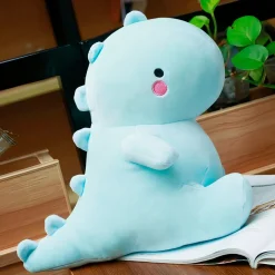 Peluche dinosaure trop mignonne bleue