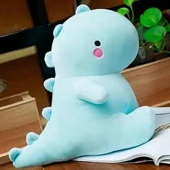 Peluche dinosaure trop mignonne bleue