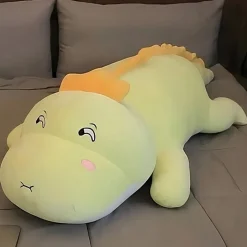 Peluche dinosaure vert clair adorable